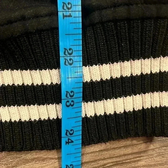 [L]Smyth Campus Sutra  Striped Snap Button-Down Bomber Jacket Women - Picture 9 of 10